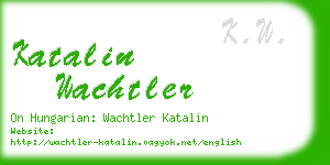 katalin wachtler business card